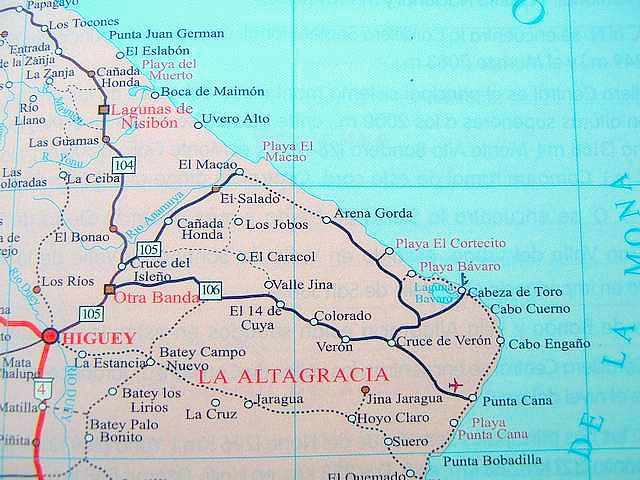 Punta Cana Map