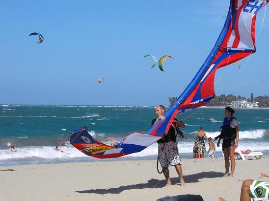 kite boarding