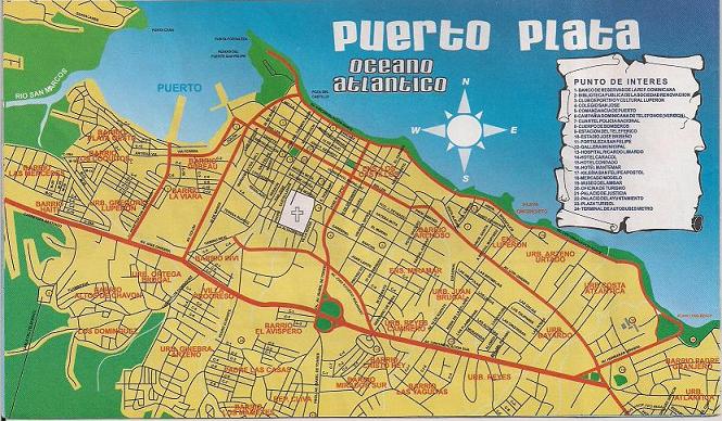 puerto plata map