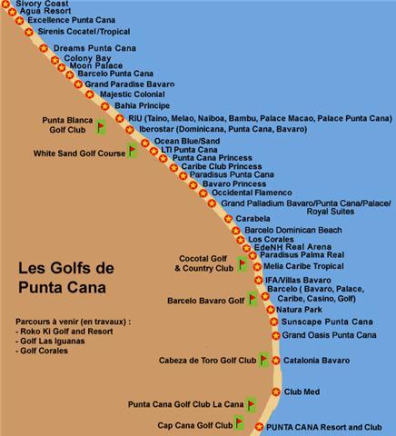 punta cana resot map