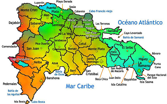 dominican republic map