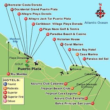 puerto plata sosua map