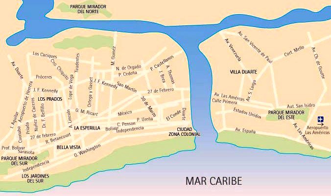 map Santo Domingo